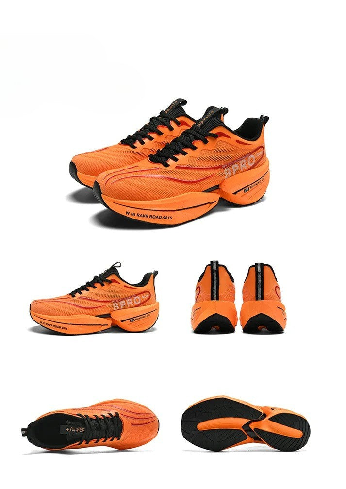 Unisex Carbon Plate Running Shoes – Lightweight, Breathable, Cushioned, Nonskid
