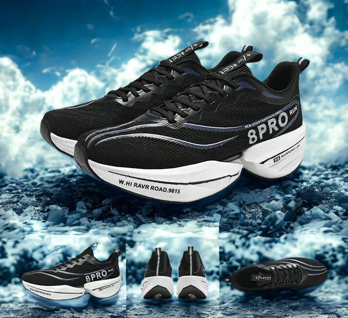 Unisex Carbon Plate Running Shoes – Lightweight, Breathable, Cushioned, Nonskid