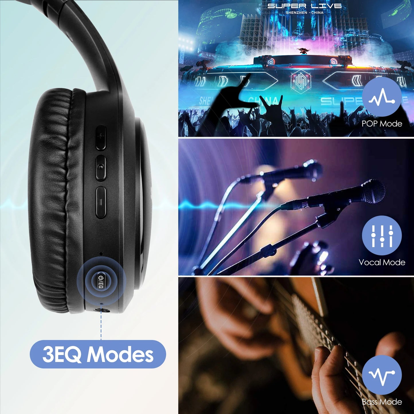 Siindoo JH-919 Wireless Bluetooth Headphones