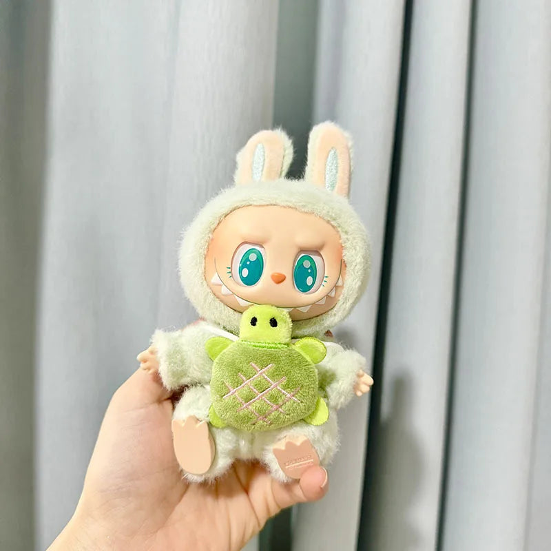 17cm Labubu Plush Doll Pumpkin Outfit – Kawaii Idol Clothes & Accessories