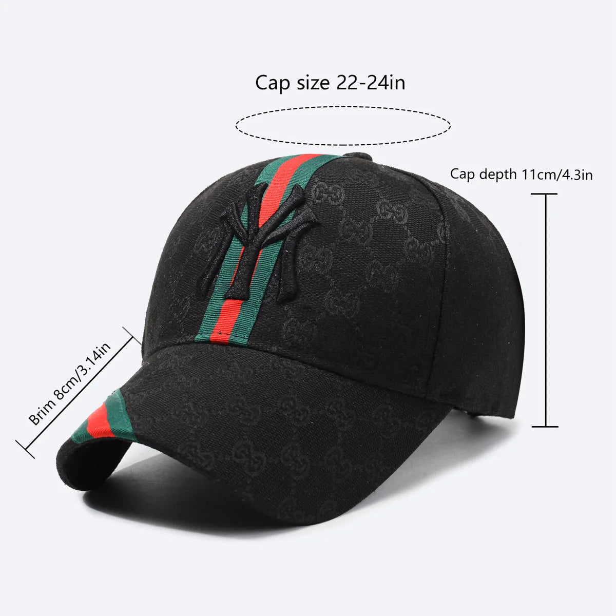 Unisex Embroidered Hip-Hop Baseball Cap
