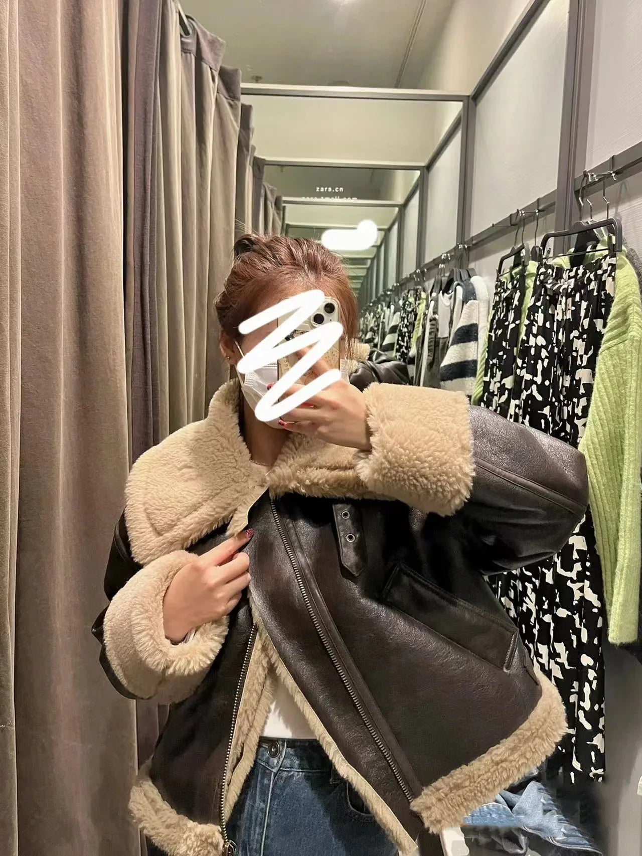 Women’s Double-Sided Warm Short Jacket – Brown Autumn/Winter Coat