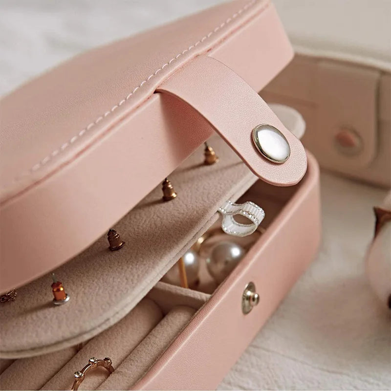 Travel Jewelry Case – Mini Portable Jewelry Organizer Box