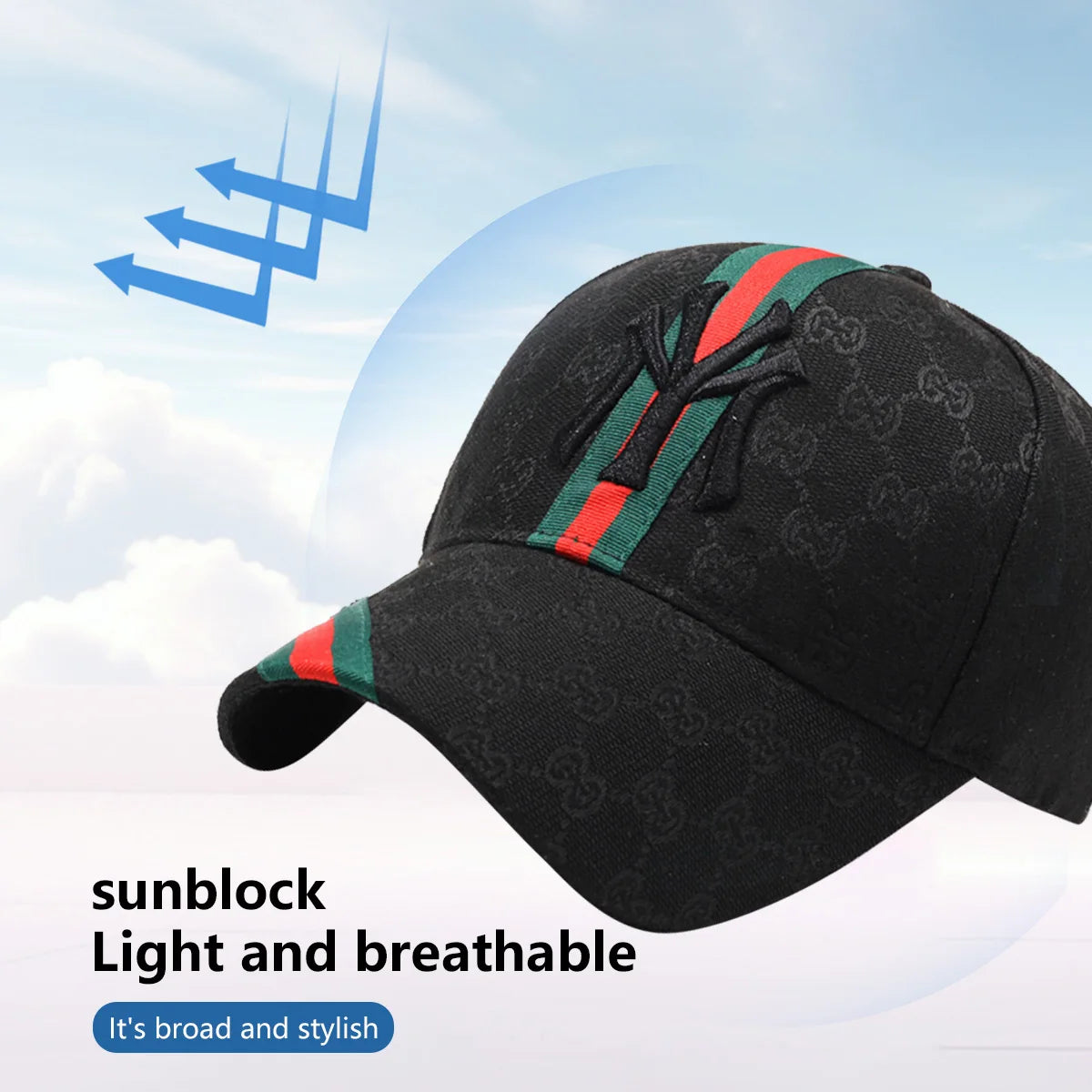 Unisex Embroidered Hip-Hop Baseball Cap