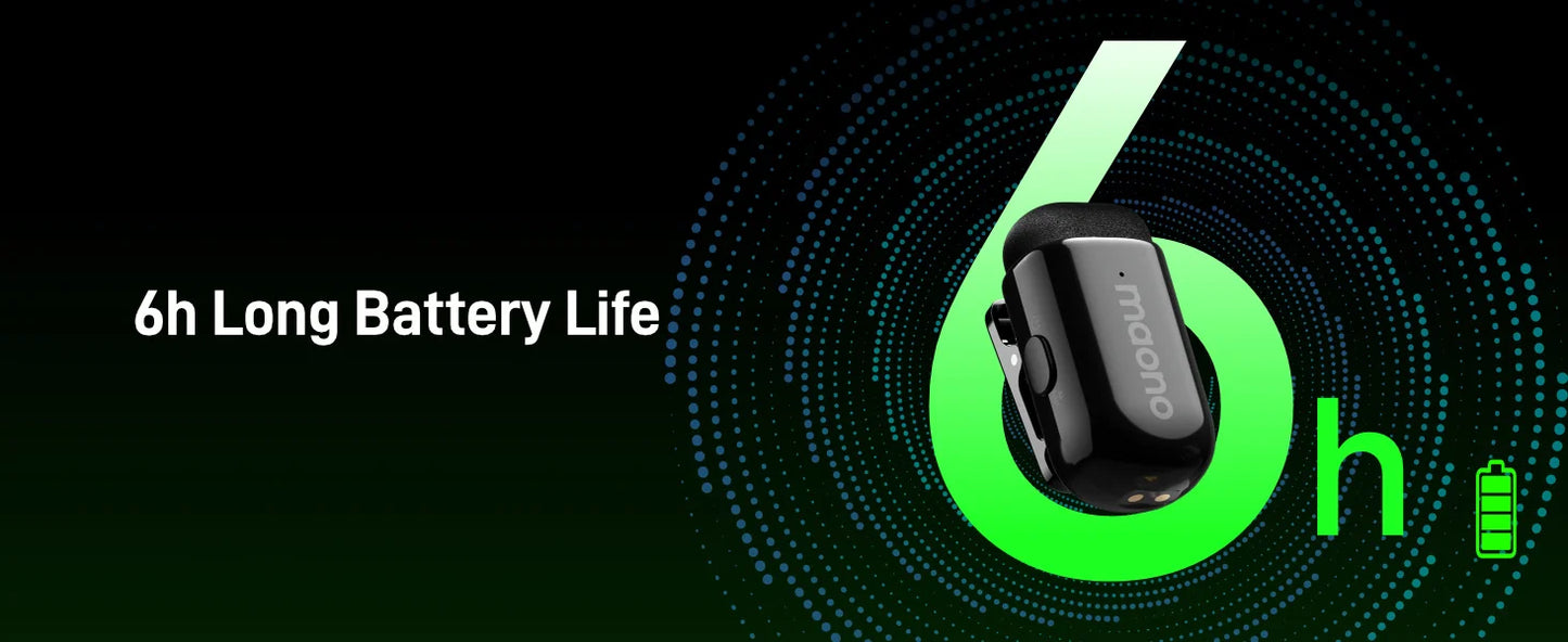 MAONO T1 Mini Wireless Lapel Mic for Phones