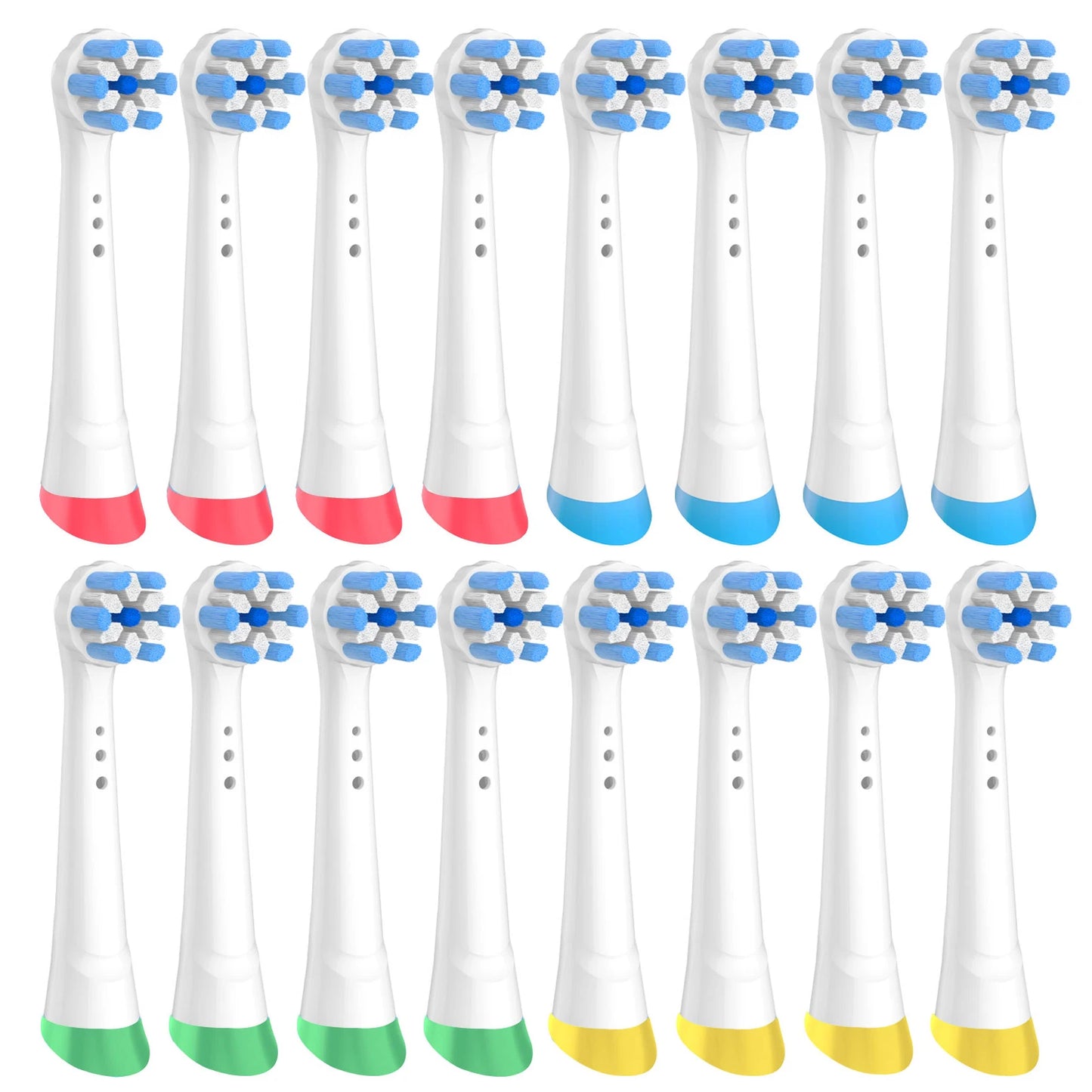 8pcs Compatible With Oral B IO Electric Toothbrush Head, Excellent Cloud Like Soft Bristles, Deep Cleaning, Colored Bottom Ring