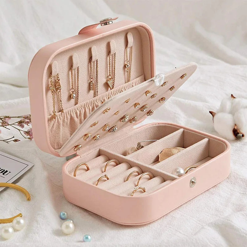 Travel Jewelry Case – Mini Portable Jewelry Organizer Box