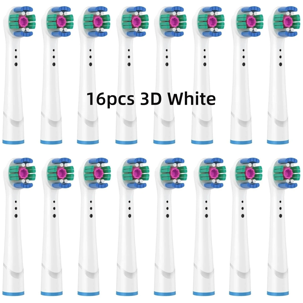 16/20PCS Brush Head nozzles for Oral B Electric Toothbrush Replacement Head Refill Sensitive Floss Cross Action for Oralb