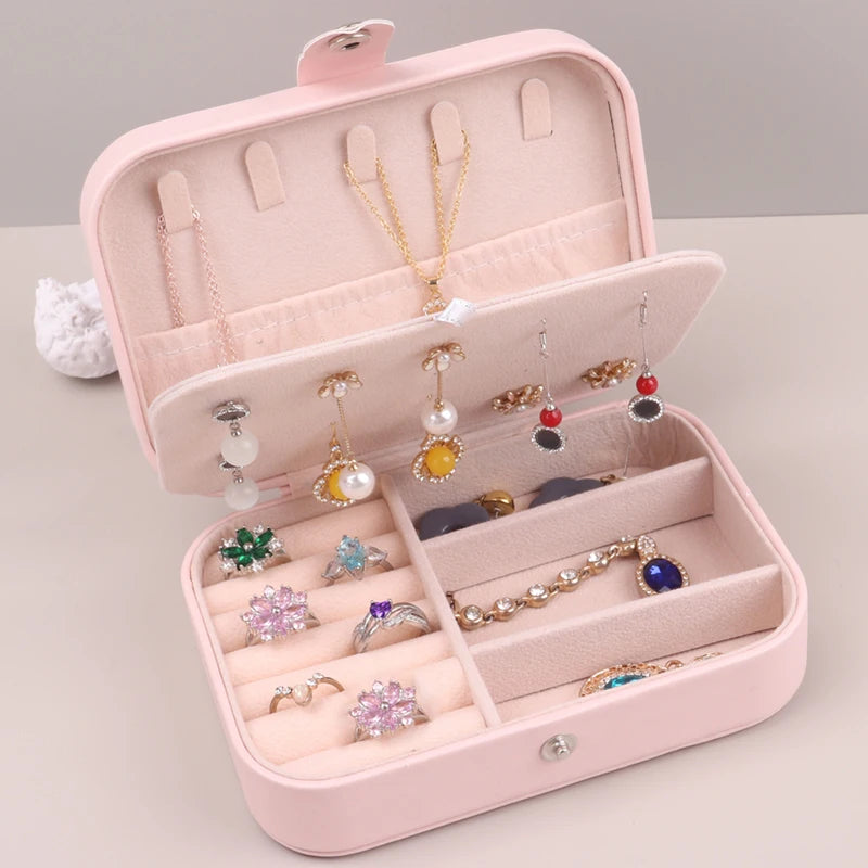 Travel Jewelry Case – Mini Portable Jewelry Organizer Box