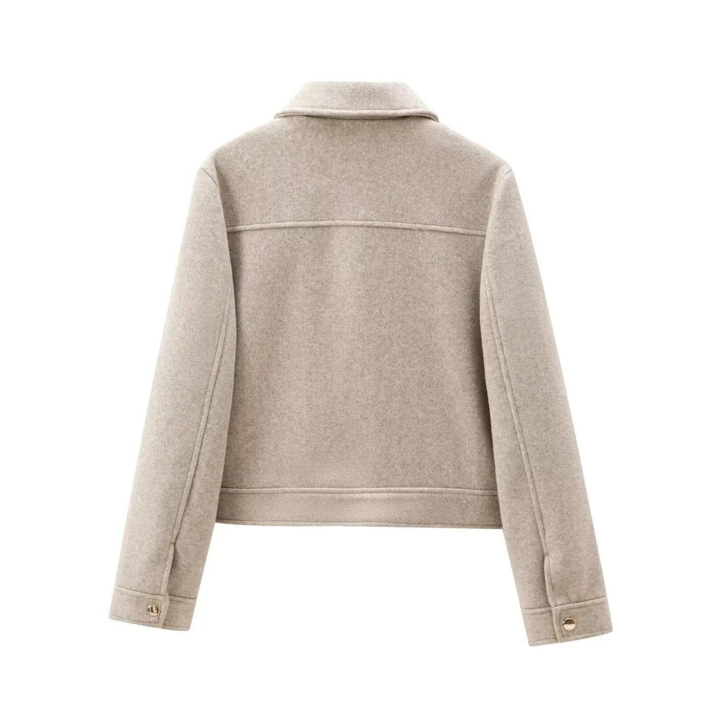 Women’s Winter Zipper Jacket – Short Streetwear Coat