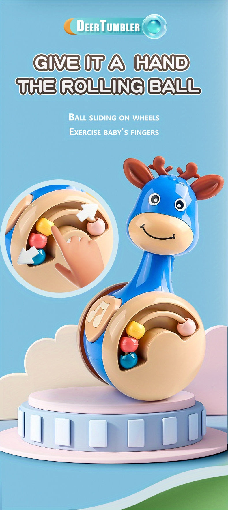 Roly Poly Baby Toy – Wobbler for 6–12 Months