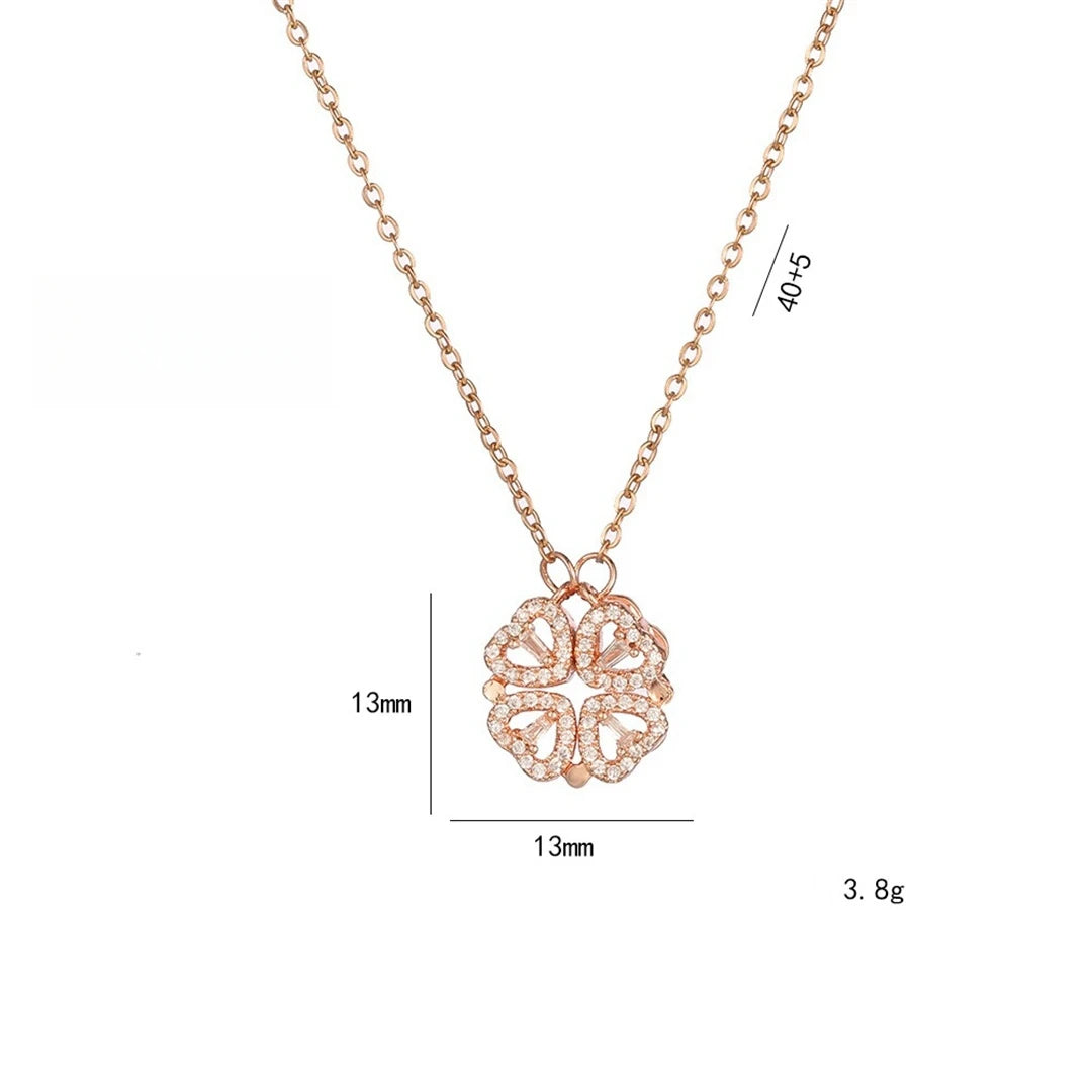 Lucky Four Leaf Clover Women Necklace