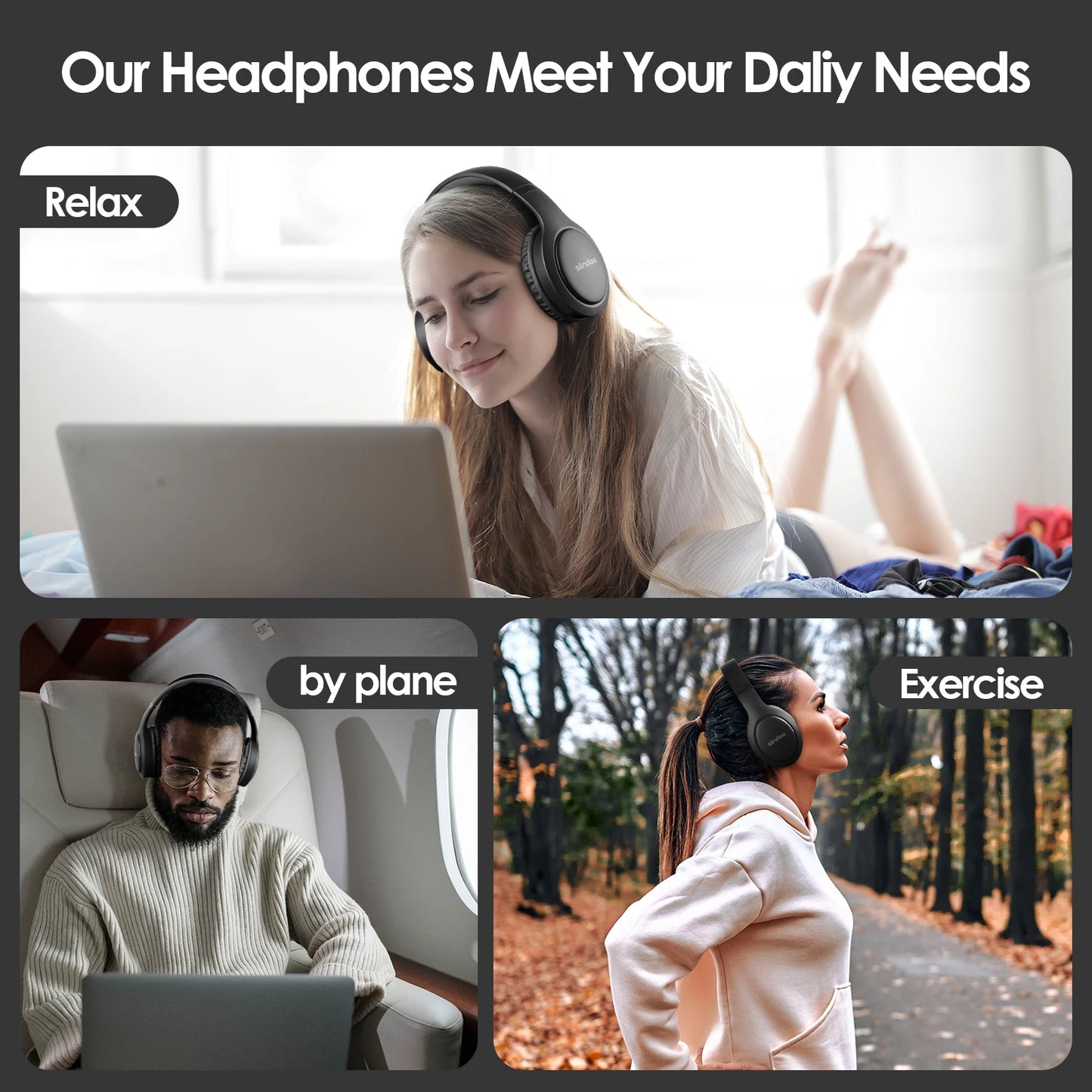 Siindoo JH-919 Wireless Bluetooth Headphones