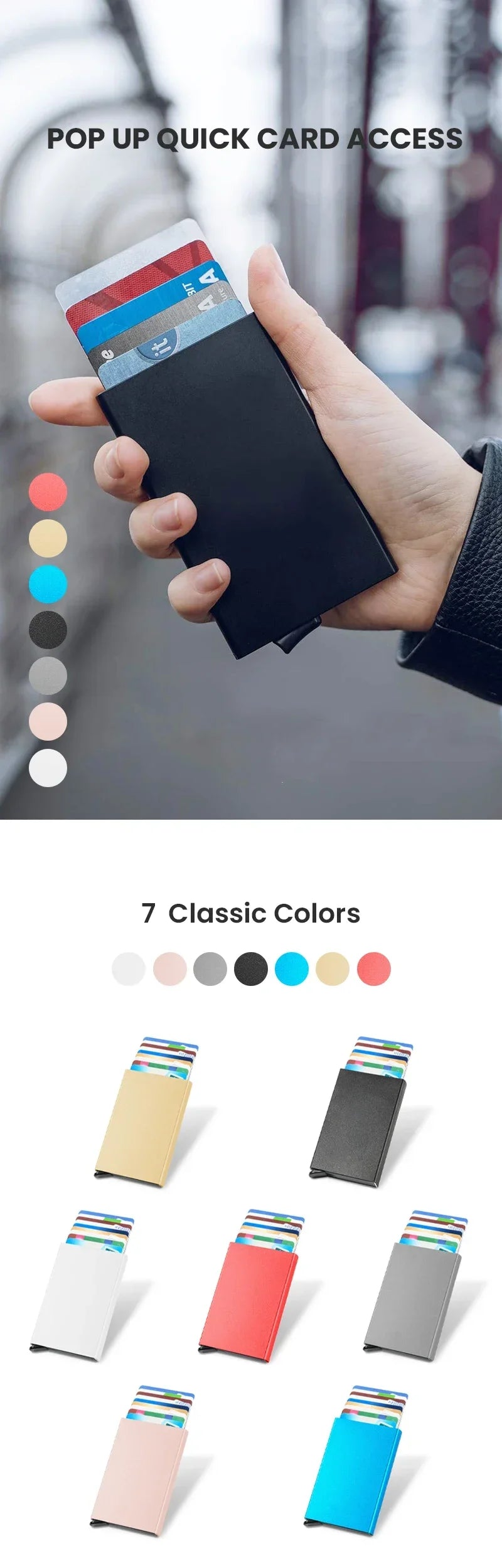 Men’s RFID Blocking Card Holder Wallet