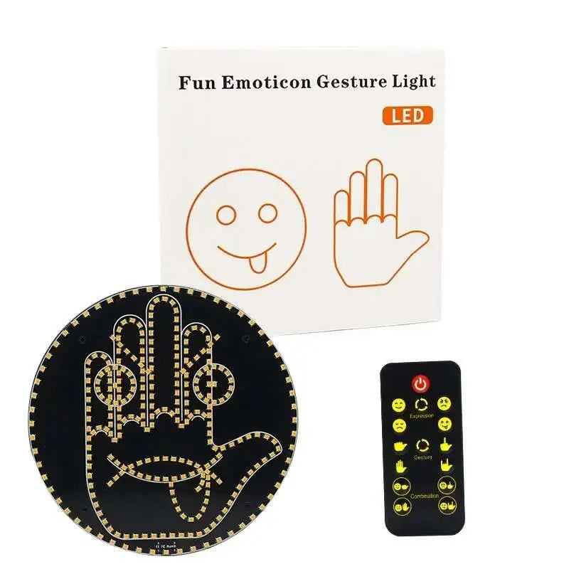 Fun Emoticon LED Hand Gesture Sign Warning Brake Light