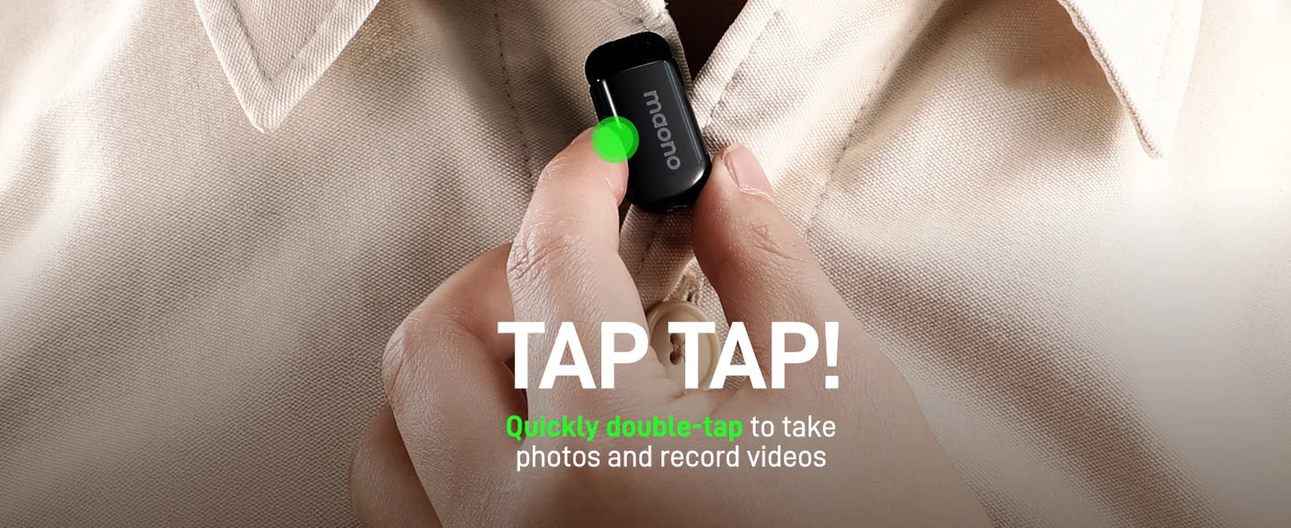 MAONO T1 Mini Wireless Lapel Mic for Phones