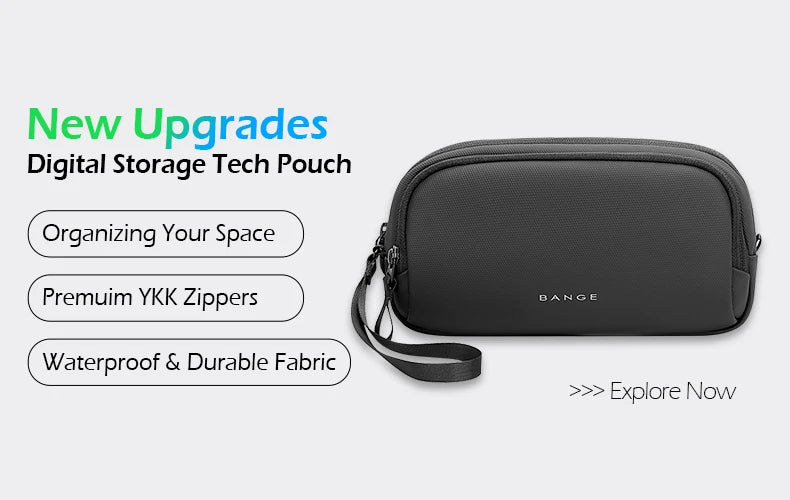 BANGE Waterproof School Laptop Backpack with USB Charging