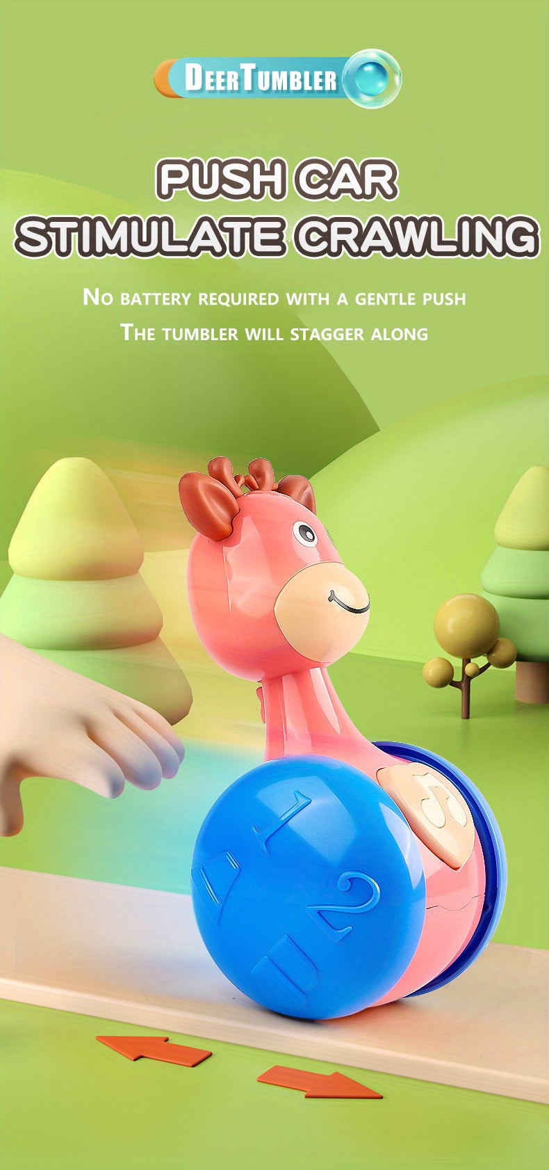 Roly Poly Baby Toy – Wobbler for 6–12 Months