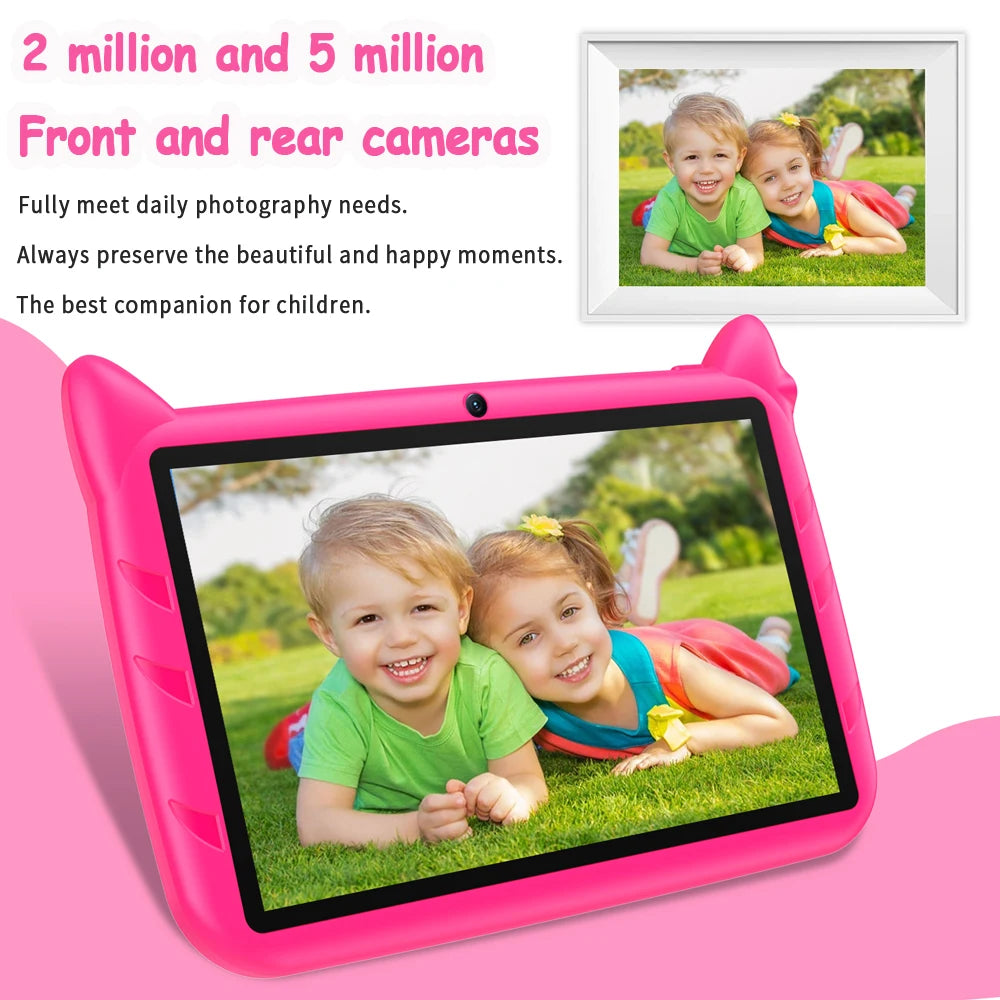 BDF 7" Kids Tablet Android 13 – 4GB+64GB, 5G WiFi, Dual Camera