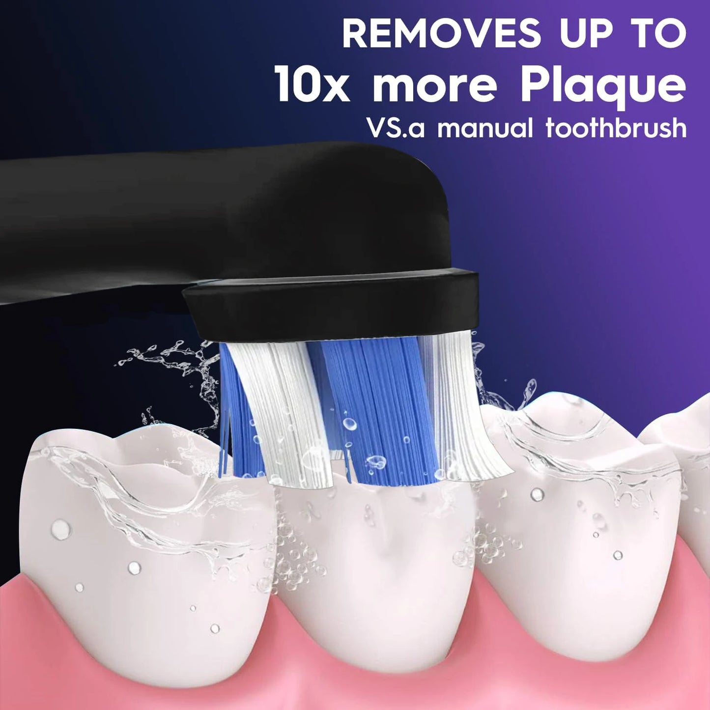 8pcs Compatible With Oral B IO Electric Toothbrush Head, Excellent Cloud Like Soft Bristles, Deep Cleaning, Colored Bottom Ring