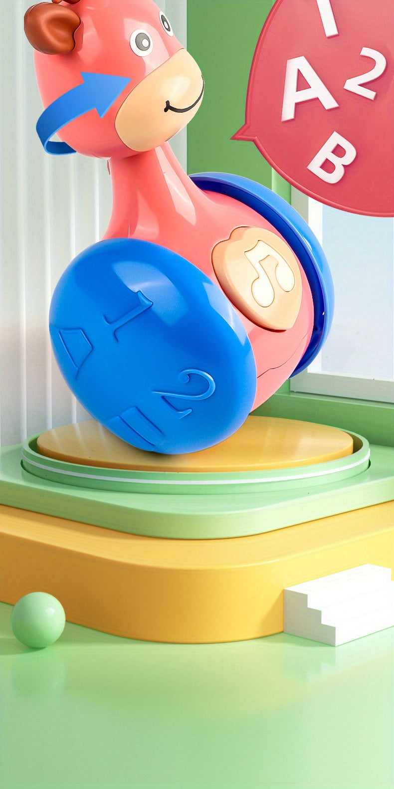 Roly Poly Baby Toy – Wobbler for 6–12 Months
