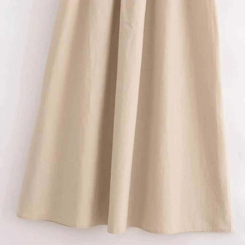 HXAO Elegant Sleeveless Long Dress – Spring 2025 Y2K Style