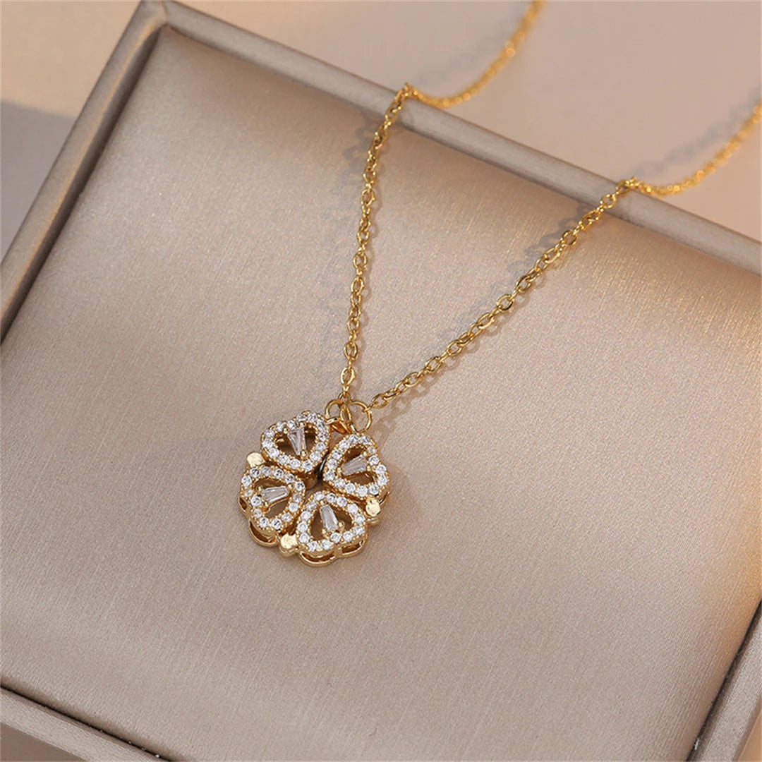 Lucky Four Leaf Clover Women Necklace