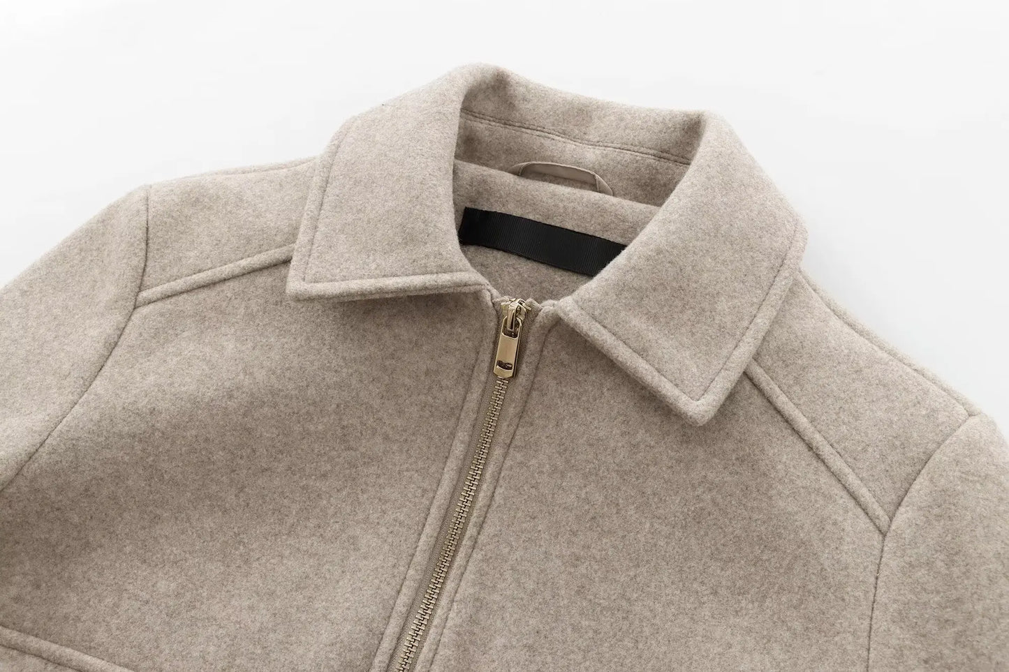 Women’s Winter Zipper Jacket – Short Streetwear Coat