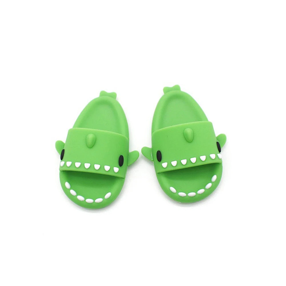 Labubu Doll Shoes ā Shark Slippers (17cm)