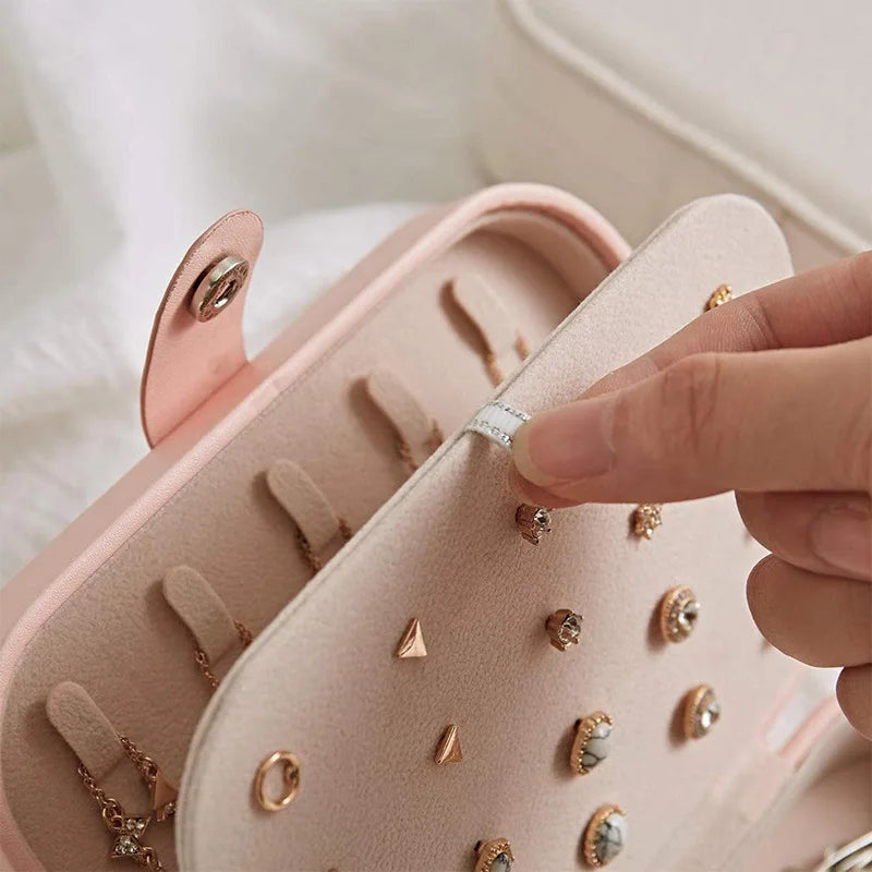 Travel Jewelry Case – Mini Portable Jewelry Organizer Box