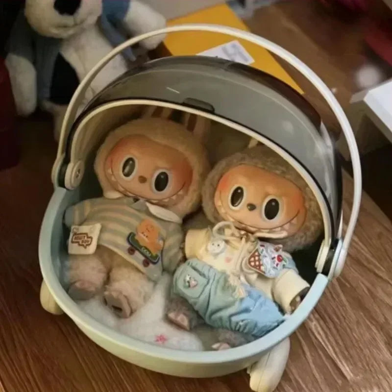 Labubu Doll Stroller & Cradle Storage Box β Baby Bed Furniture Accessories