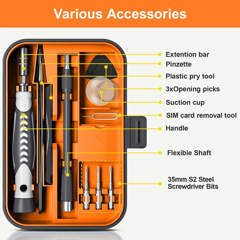 WOZOBUY Magnetic Screwdriver Set – Torx, Phillips, Repair Kit