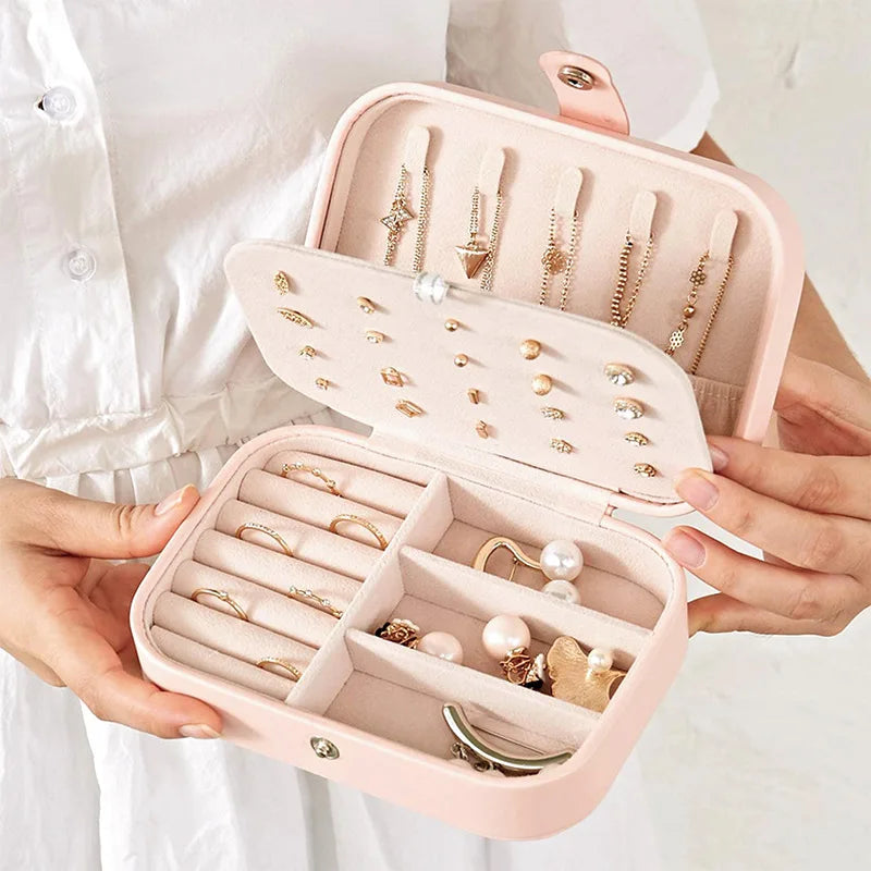 Travel Jewelry Case – Mini Portable Jewelry Organizer Box