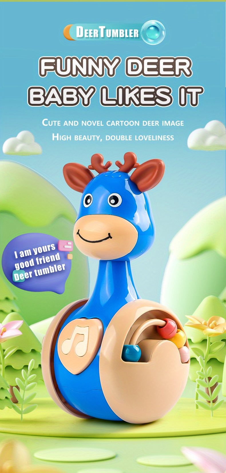 Roly Poly Baby Toy – Wobbler for 6–12 Months