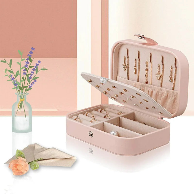 Travel Jewelry Case – Mini Portable Jewelry Organizer Box