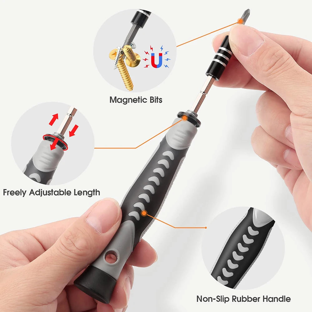 WOZOBUY Magnetic Screwdriver Set – Torx, Phillips, Repair Kit