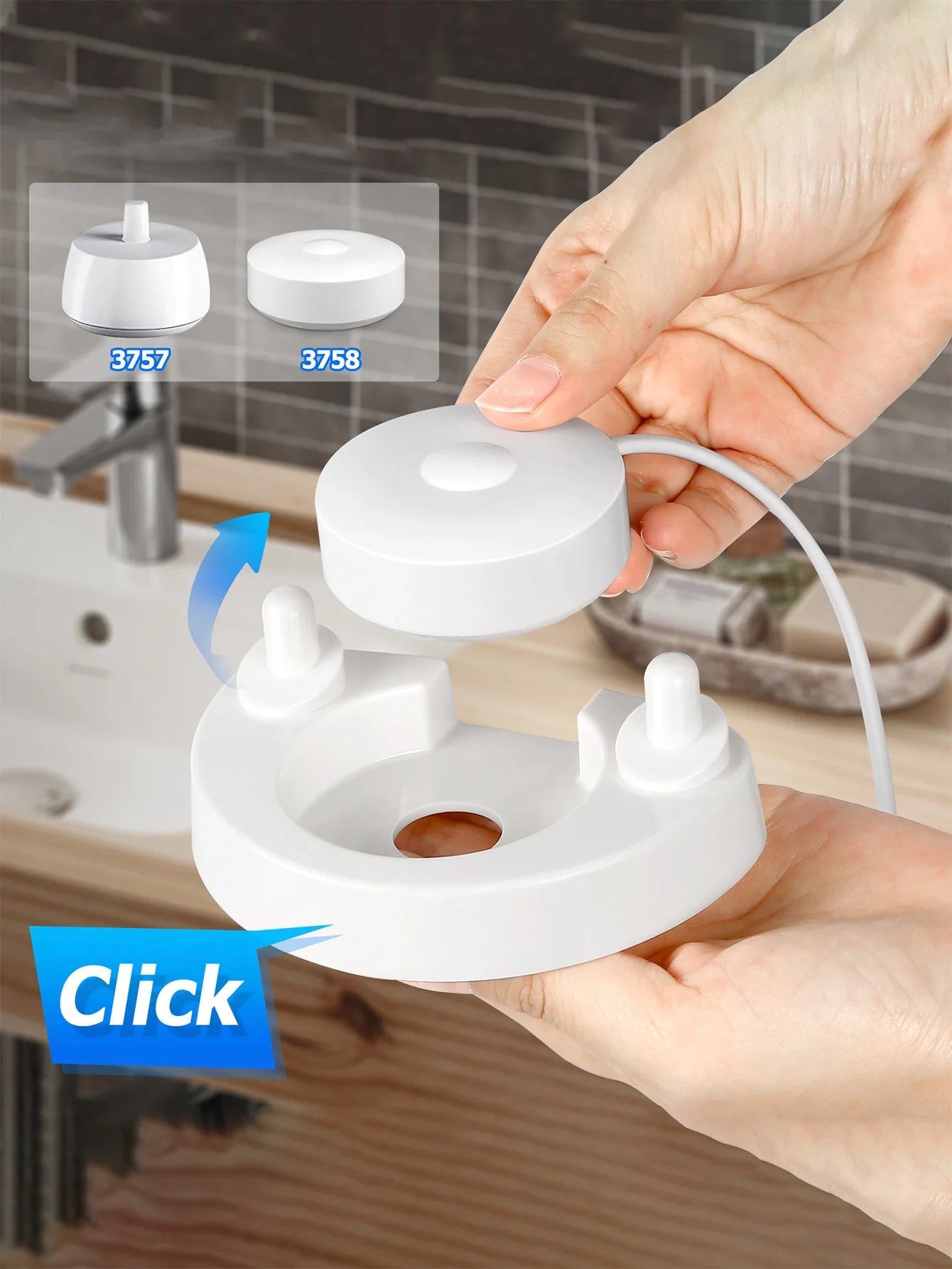 Electric Toothbrush Holder, Toothbrush Organizer for Bathroom Storage