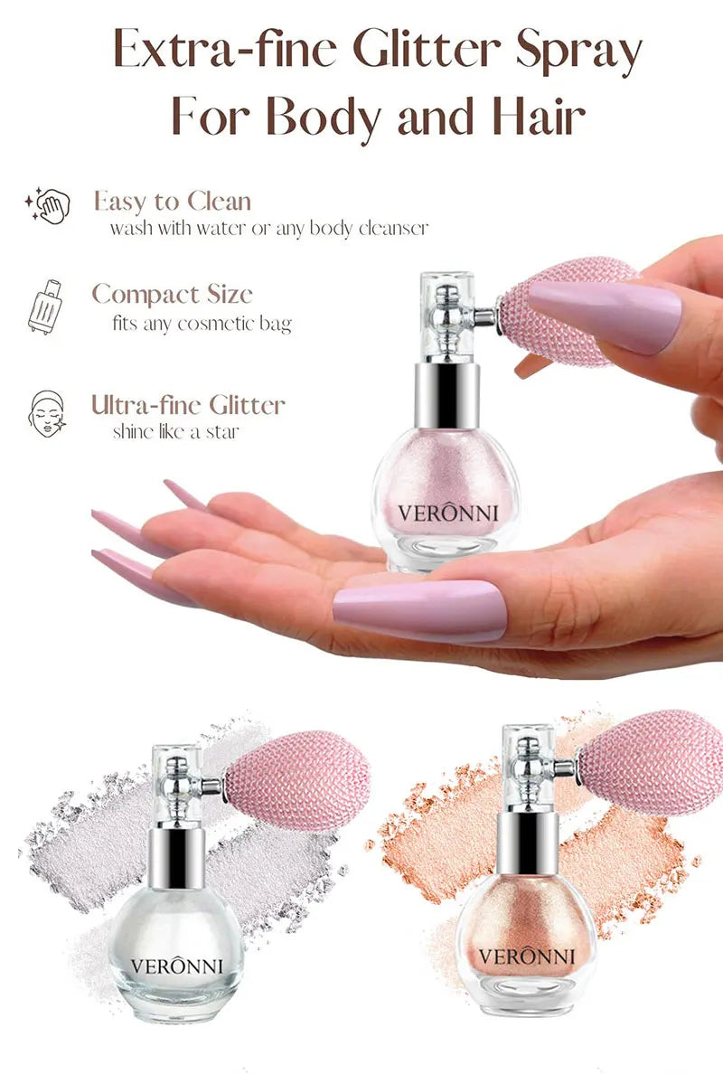 Glow Shimmer Powder | Glitter Highlighter for Face, Eyes & Body