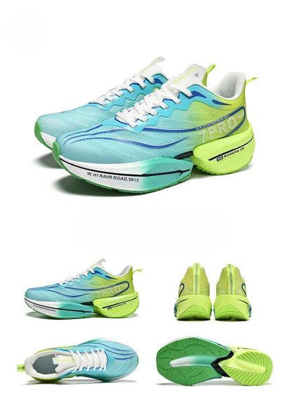 Unisex Carbon Plate Running Shoes – Lightweight, Breathable, Cushioned, Nonskid
