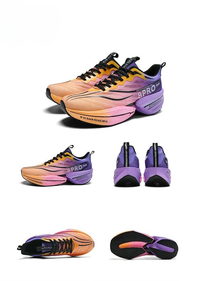 Unisex Carbon Plate Running Shoes – Lightweight, Breathable, Cushioned, Nonskid