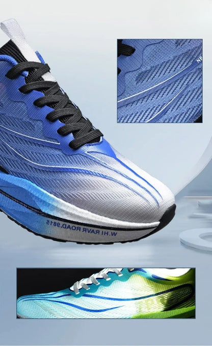 Unisex Carbon Plate Running Shoes – Lightweight, Breathable, Cushioned, Nonskid