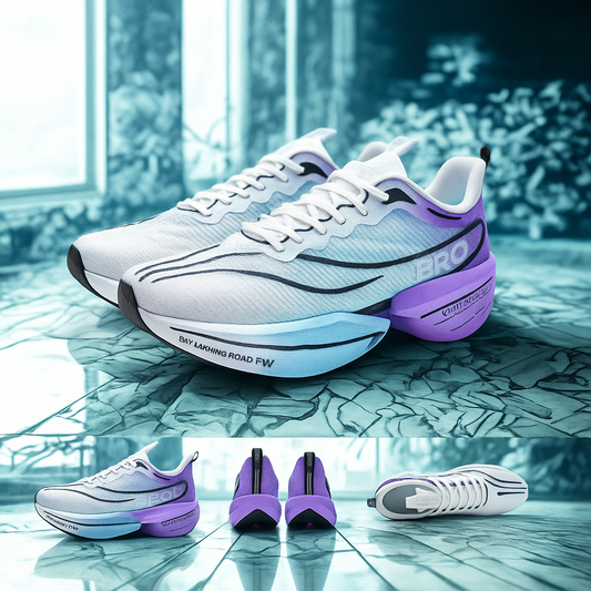 Unisex Carbon Plate Running Shoes – Lightweight, Breathable, Cushioned, Nonskid