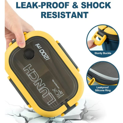 1200ML 2-Layer Bento Box – Leakproof & Portable