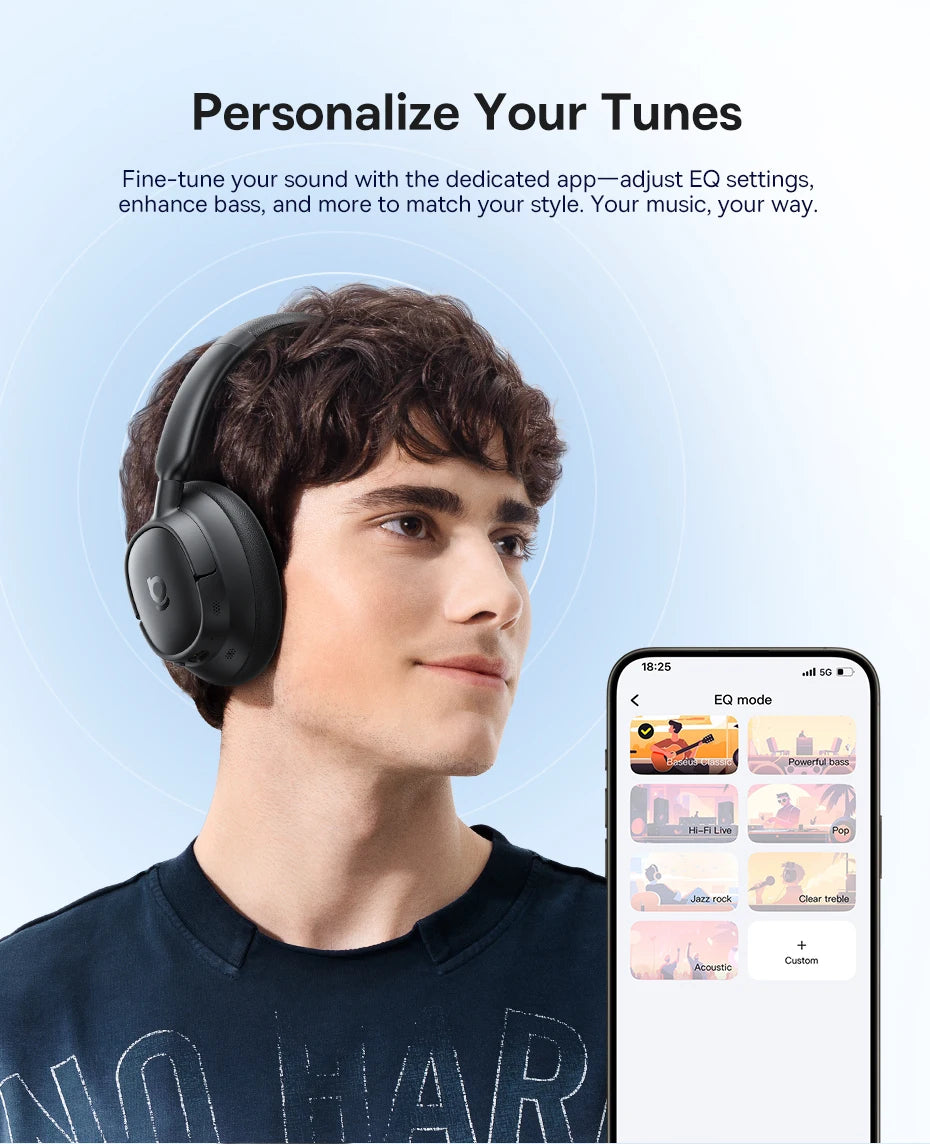 Baseus Bowie H1s Wireless Noise-Cancelling Headphones