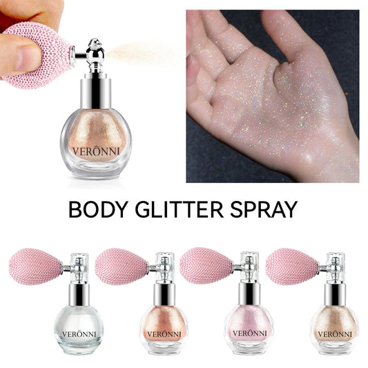 Glow Shimmer Powder | Glitter Highlighter for Face, Eyes & Body