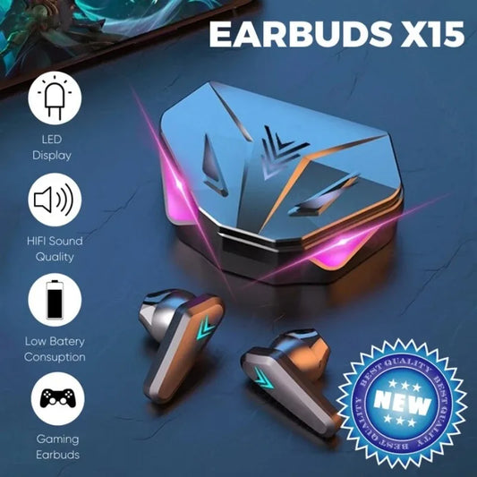 X15 TWS Wireless Gaming Earbuds
