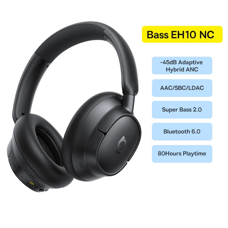 Baseus Bowie H1s Wireless Noise-Cancelling Headphones