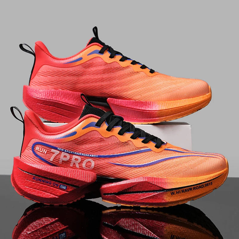 Unisex Carbon Plate Running Shoes – Lightweight, Breathable, Cushioned, Nonskid