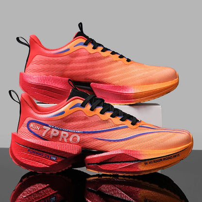 Unisex Carbon Plate Running Shoes – Lightweight, Breathable, Cushioned, Nonskid