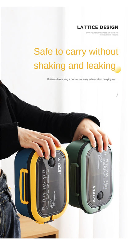 1200ML 2-Layer Bento Box – Leakproof & Portable
